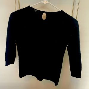 Talbots Pure Cashmere Black Sweater